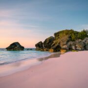 Pink sand at Horse Shoe Bay in Bermuda