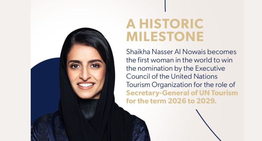 Shaikha Al Nowais Nominated as First Woman Secretary-General of UN Tourism for 2026 – 2029
