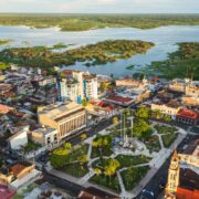 Aerial view of Iquitos, Peru